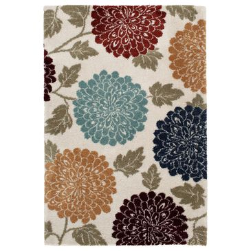 Central Oriental Tulsa Daegan 5" x 7"3" Cream and Multicolor Area Rug, , large