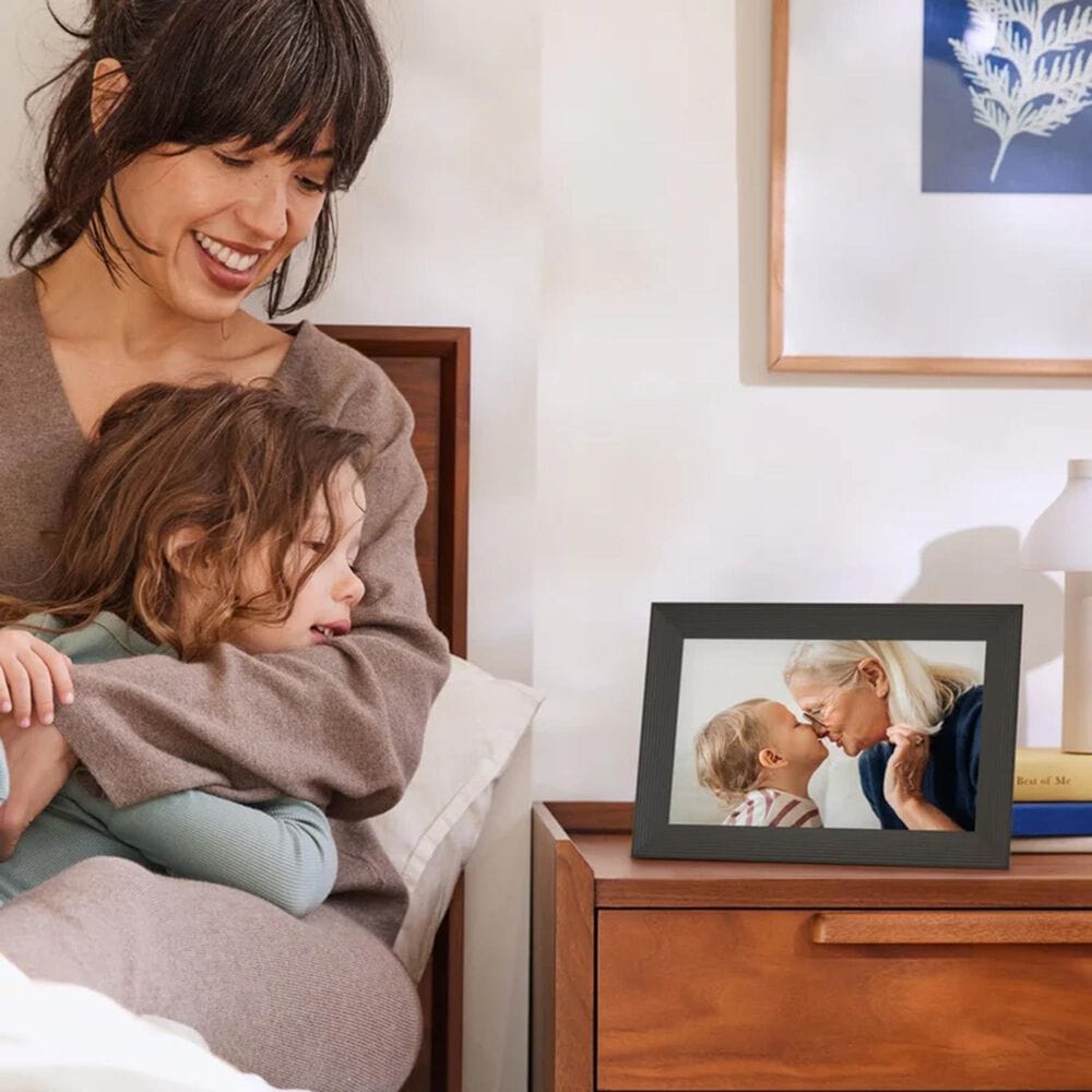 Aura Carver 10" Digital Picture Frame in Gravel, , large