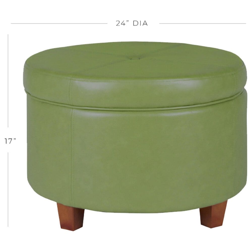 Kinfine Large Storage Ottoman in Green, , large