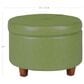Kinfine Large Storage Ottoman in Green, , large