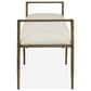 Furniture of America Lalia Metal Padded Upholstered Bench in Matte Gold, , large