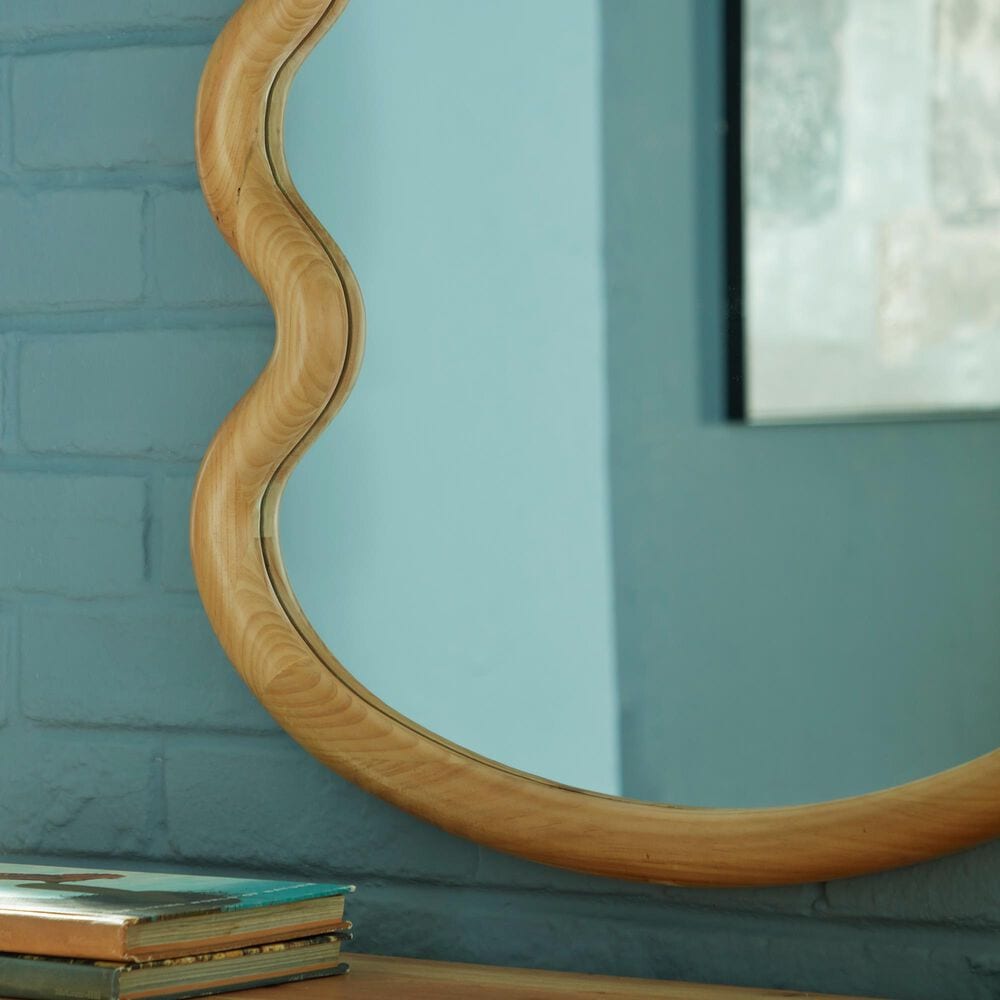 Ashley Serendis Accent Wall Mirror in Brown, , large