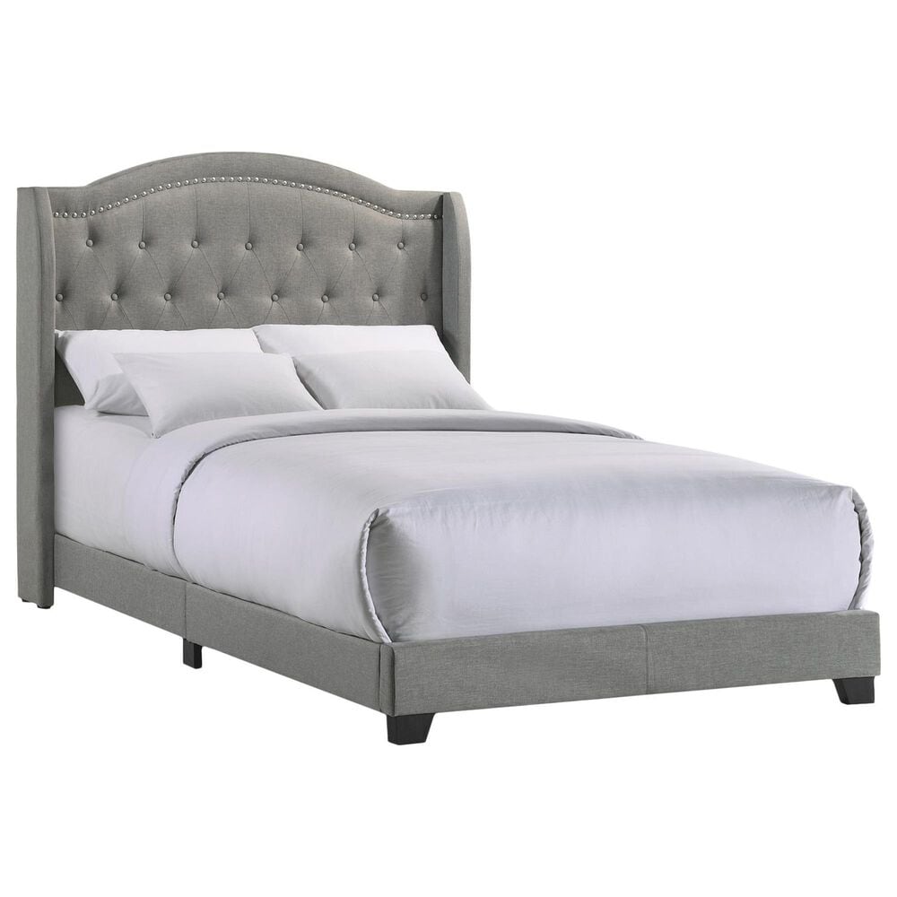 Hawthorne Furniture Rhyan Upholstered Full Bed in Smoke, , large