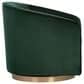 37B Hazel Swivel Lounge Chair in Deep Green Sky Velvet, , large