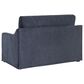 Lifestyle Solutions Harper Twin Convertible Sleeper Loveseat in Navy, , large