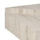 Furniture Worldwide Daxton Cocktail Table in White Travertine, , large