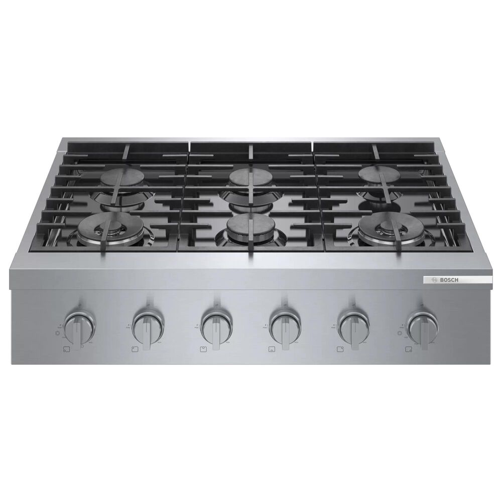 Bosch 36" Gas Cooktop with 6 Burners in Stainless Steel, , large