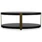 Riverside Furniture Mill River Cocktail Table in Black Onyx and Bronze, , large