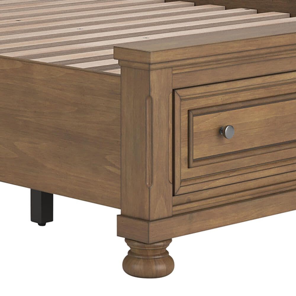 Ashley Feddinger Queen Panel Storage Bed in Chestnut Brown, , large
