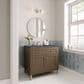 James Martin Vanities Chicago 36" Single Bathroom Vanity in Whitewashed Walnut with 3 cm Parisien Bleu Quartz Top and Rectangular Sink, , large