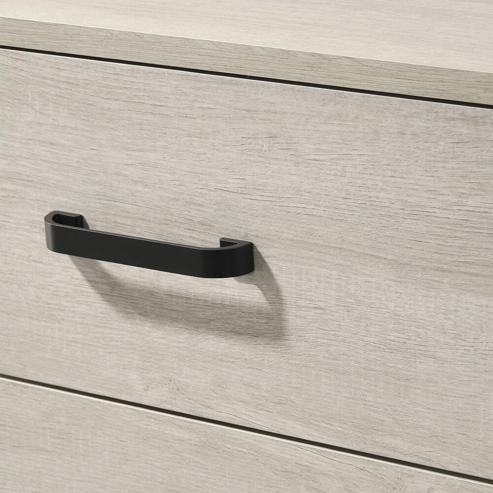 Crown Mark Nyomi 6-Drawer Dresser and Mirror in White, , large