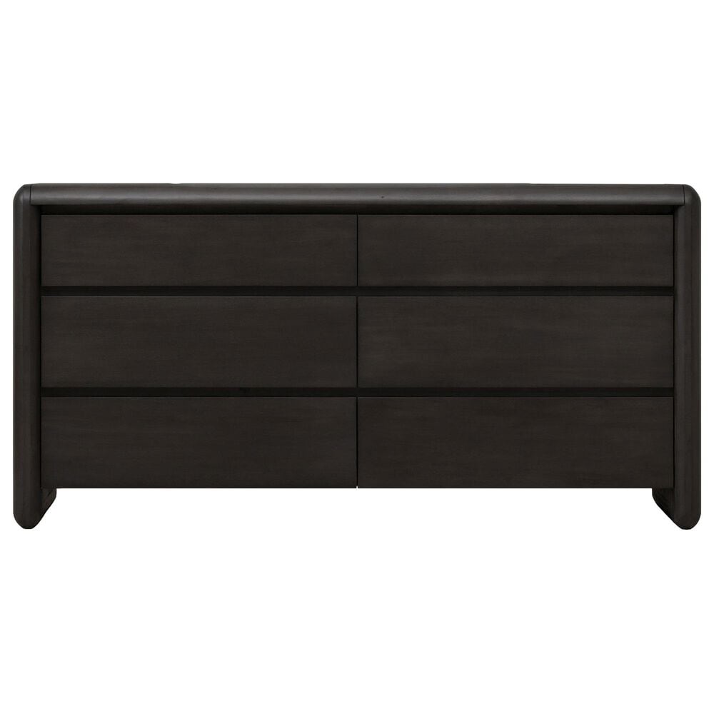 Urban Home Xolani 6-Drawer Dresser with Mirror in Jaguar, , large