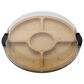 Lifetime Brands Build-a-Board 5-Section Bamboo Cutting Board with Locking Lid in Natural and Clear, , large