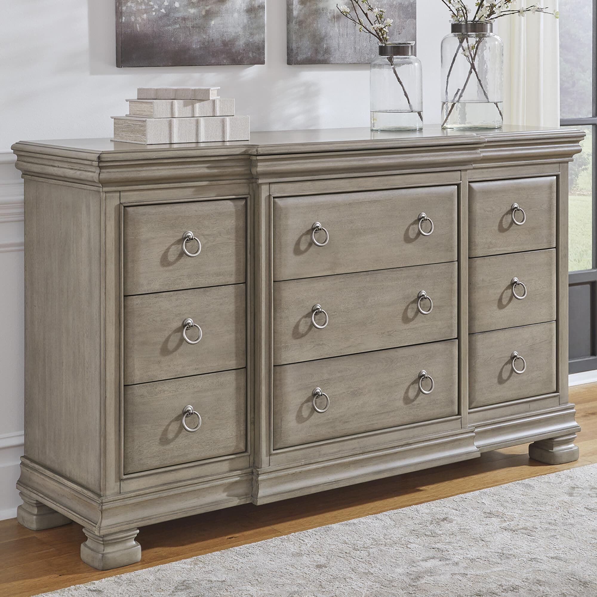 Grey dresser discount ashley furniture
