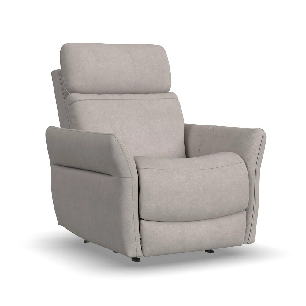 Flexsteel Artemis Power Rocking Recliner with Heat and Massage in Dove, , large