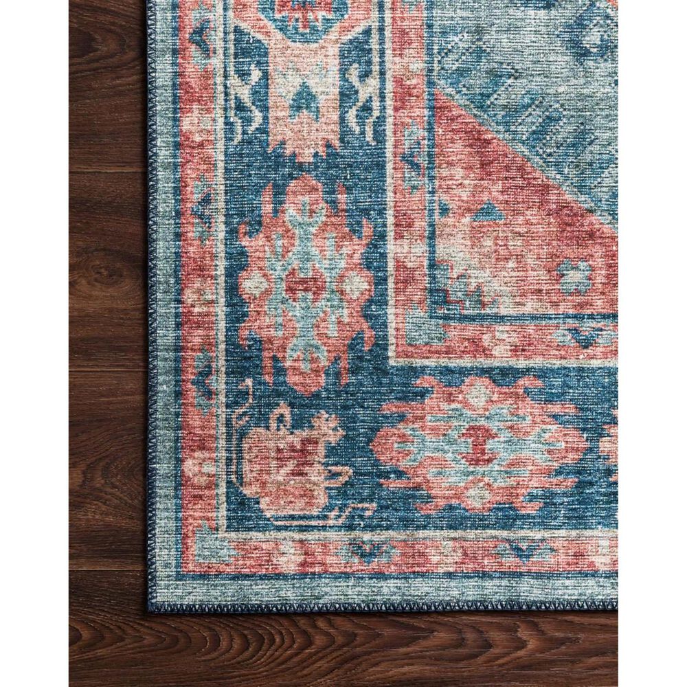 Loloi II Skye SKY-03 2&#39;6&quot; x 7&#39;6&quot; Turquoise and Terracotta Runner, , large