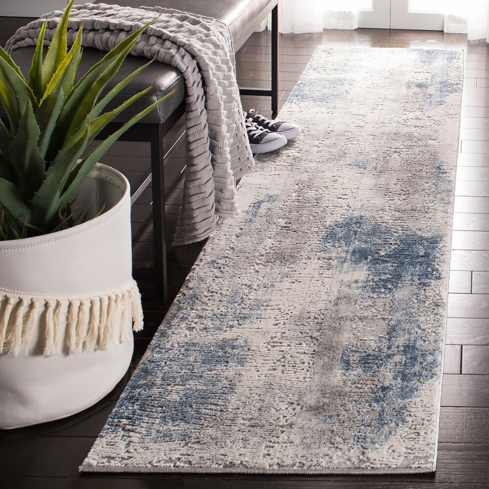 Safavieh Invista  INV411 2&#39; x 8&#39; Grey and Ivory Runner, , large