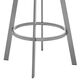 Blue River Bronson 26" Swivel Counter Stool in White/Silver, , large