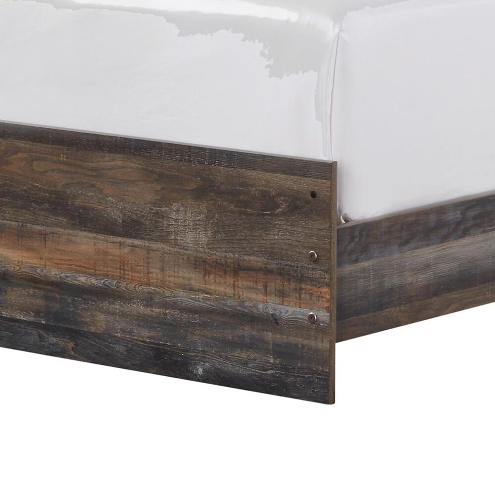 Ashley Drystan Full Panel Bed in Rustic Brown with USB Ports, , large