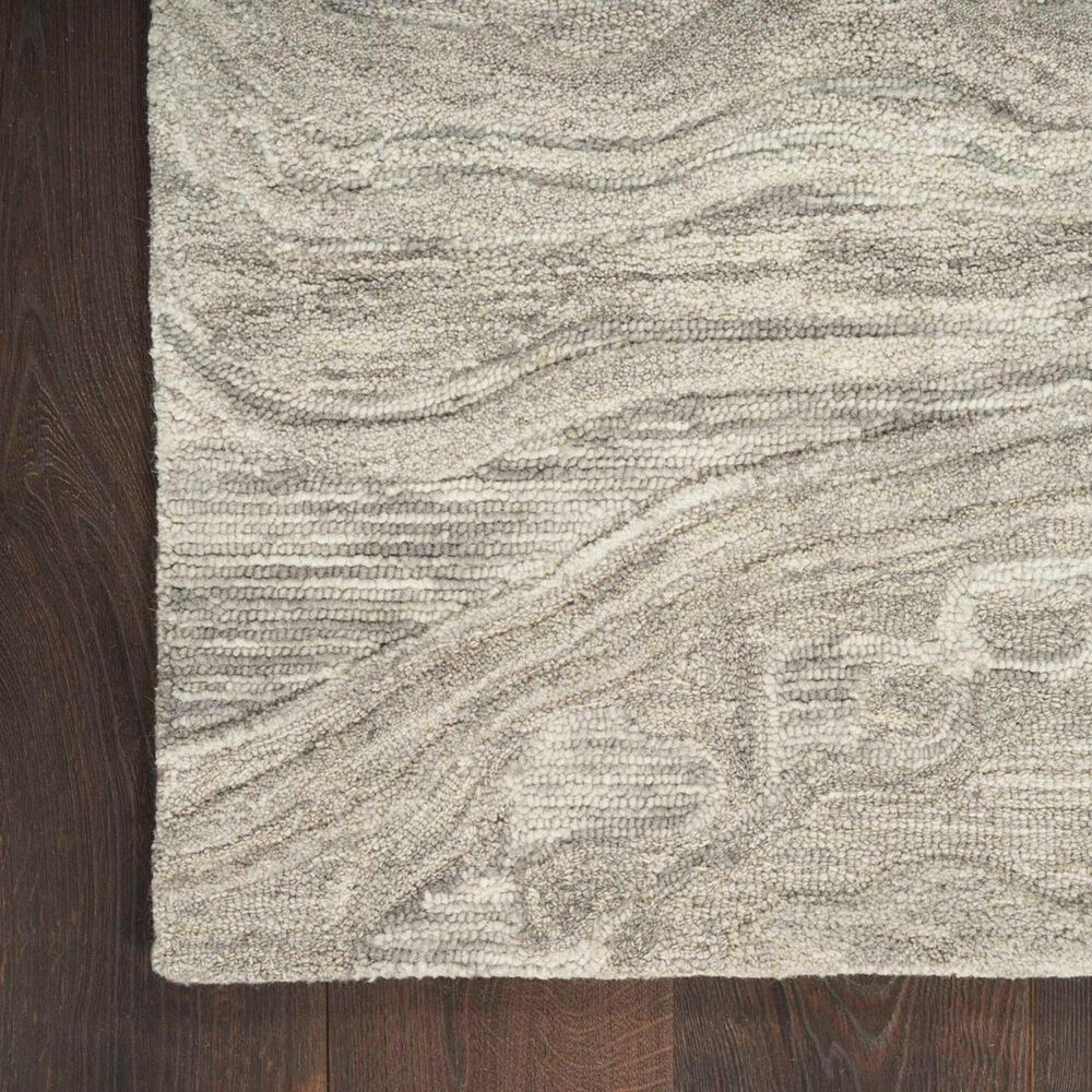 Nourison Graceful 2&#39;3&quot; x 7&#39;6&quot; Gray Runner, , large