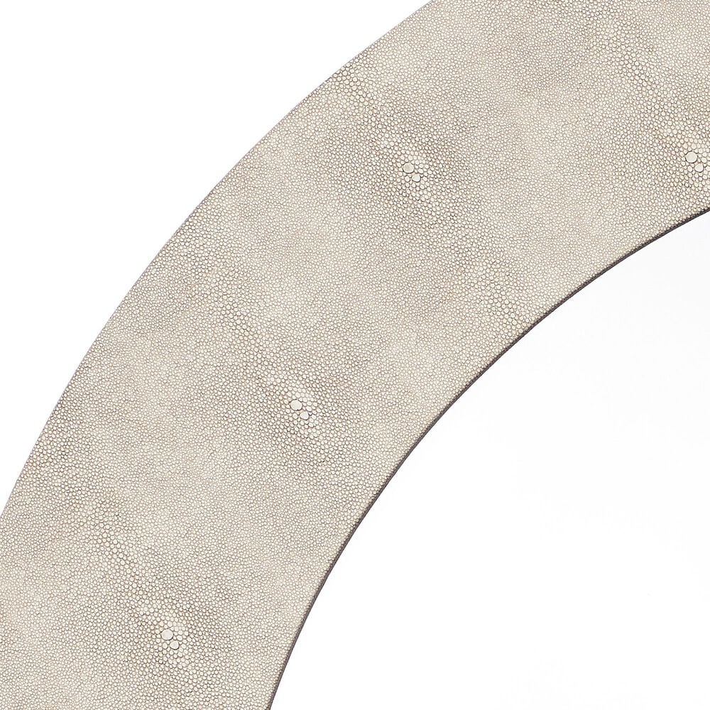 Jamie Young Beckett Round Mirror in Ivory, , large