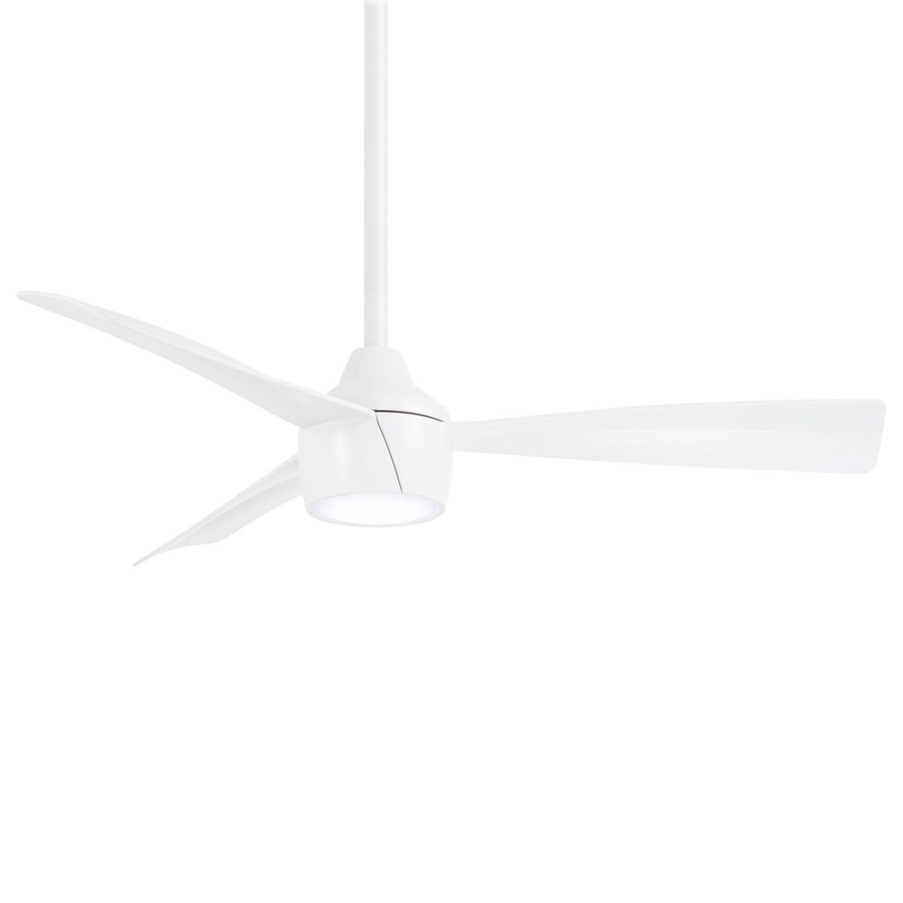 Minka-Aire Skinnie 44" Indoor/Outdoor Ceiling Fan with LED Light in Flat White, , large
