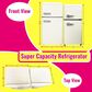 HOMLUX 3.5 Cu. Ft. Top Freezer Refrigerator with Dual Doors and Adjustable Shelves in White, , large