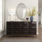 Maple and Jade 40" x 24" Oval Wall Mirror with Thin Minimalistic Frame in Black, , large
