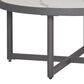 Ashley Ocean Beach Round Cocktail Table in Gray, , large