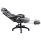Rta Products Llc Fully Reclining Executive Office Chair with Footrest in Black and Grey, , large