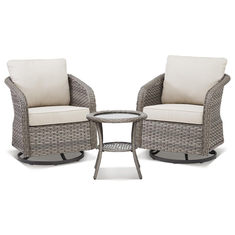 Sunwell Garden 3-Piece Patio Conversation Set in Beige, , large