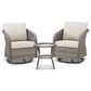 Sunwell Garden 3-Piece Patio Conversation Set in Beige, , large