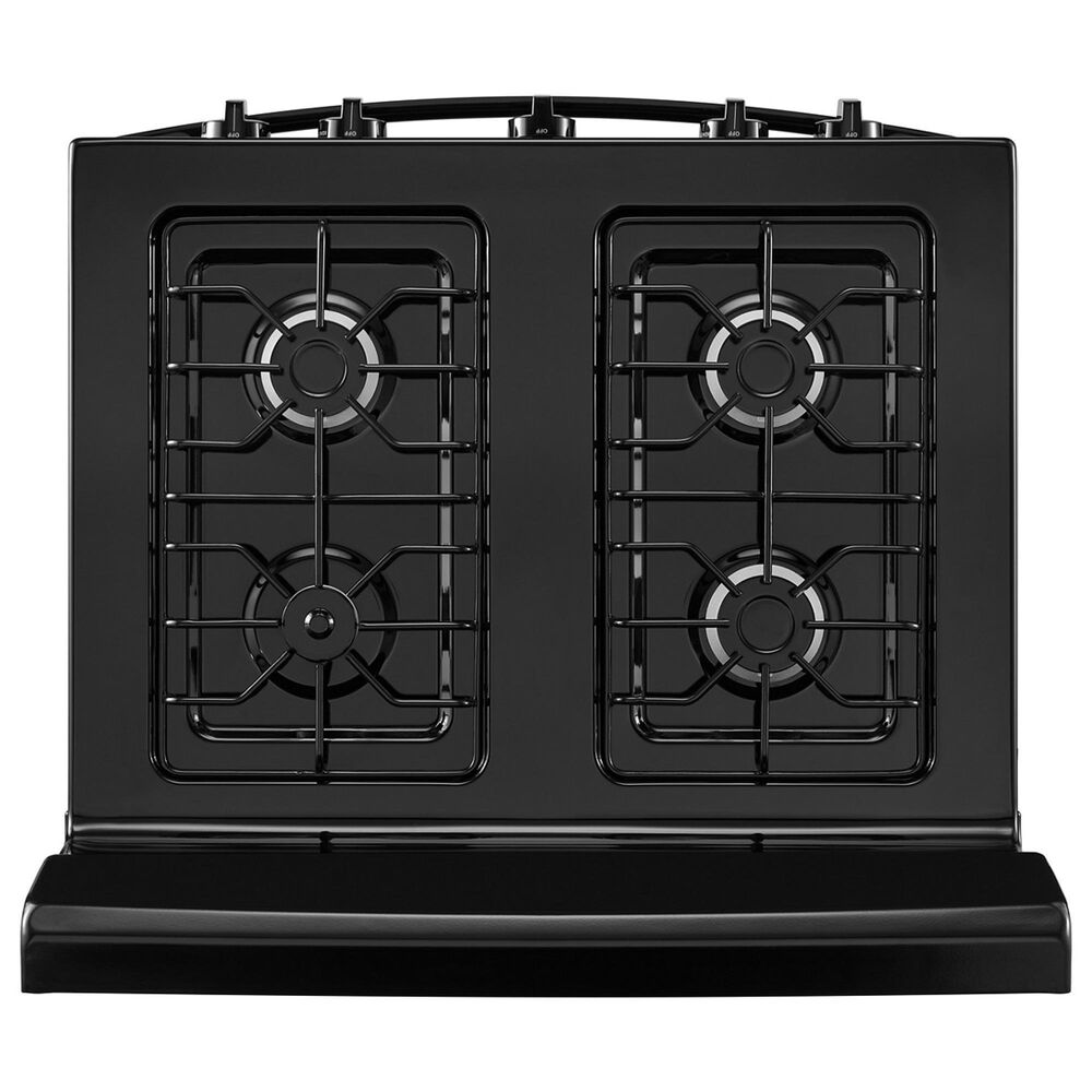Amana 30&quot; Freestanding Gas Range with Easy-Clean Glass Door in Black, , large
