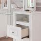Ashley Kozlani 3-Piece Vanity Cabinet Set with Mirror and Stool in Matte White, , large