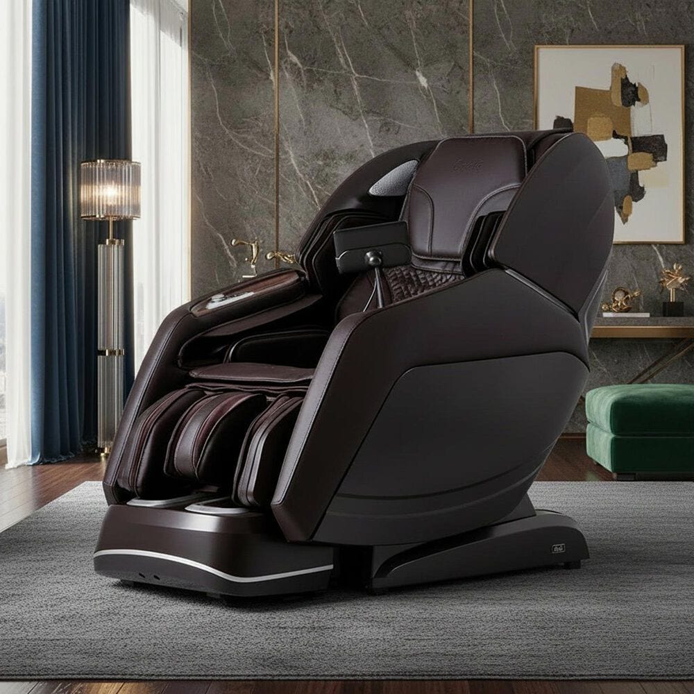 Osaki Platinum 4D and 3D Manhattan Duo Zero Gravity Massage Chair in Brown, , large