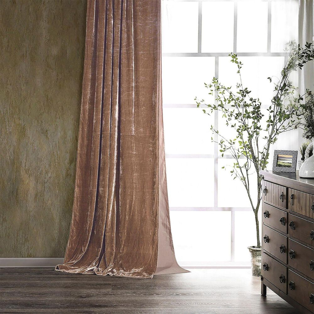 HiEnd Accents Stella 108" x 48" Curtain in Dusty Rose, , large