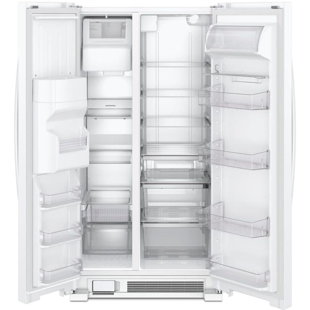 Whirlpool 24.6 Cu. Ft. 36&quot; Wide Side-by-Side Refrigerator in White, , large