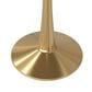 Leisuremod Leisuremod Bristol 35 round dining table Gold base with White Sintered stone Top, , large