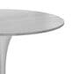 Leisuremod LeisureMod Verve Collection 36 Round Dining Table, White Base with Sintered Stone White Top, , large