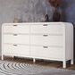 Urban Home Drake 6-Drawer Dresser in White, , large