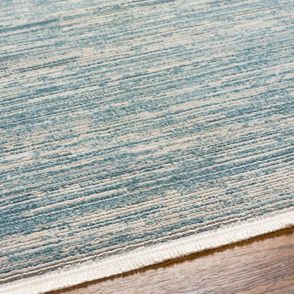 Surya Masha Striped 7&#39;10&quot; x 10&#39; Cream, Denim and Gray Area Rug, , large