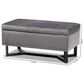 Baxton Studio Esther Storage Ottoman in Grey, , large