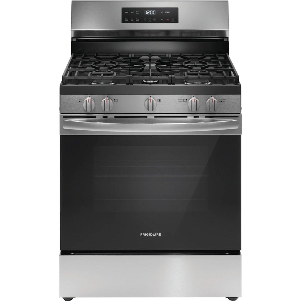 Frigidaire 30" Freestanding Natural Gas Range in Stainless Steel, , large