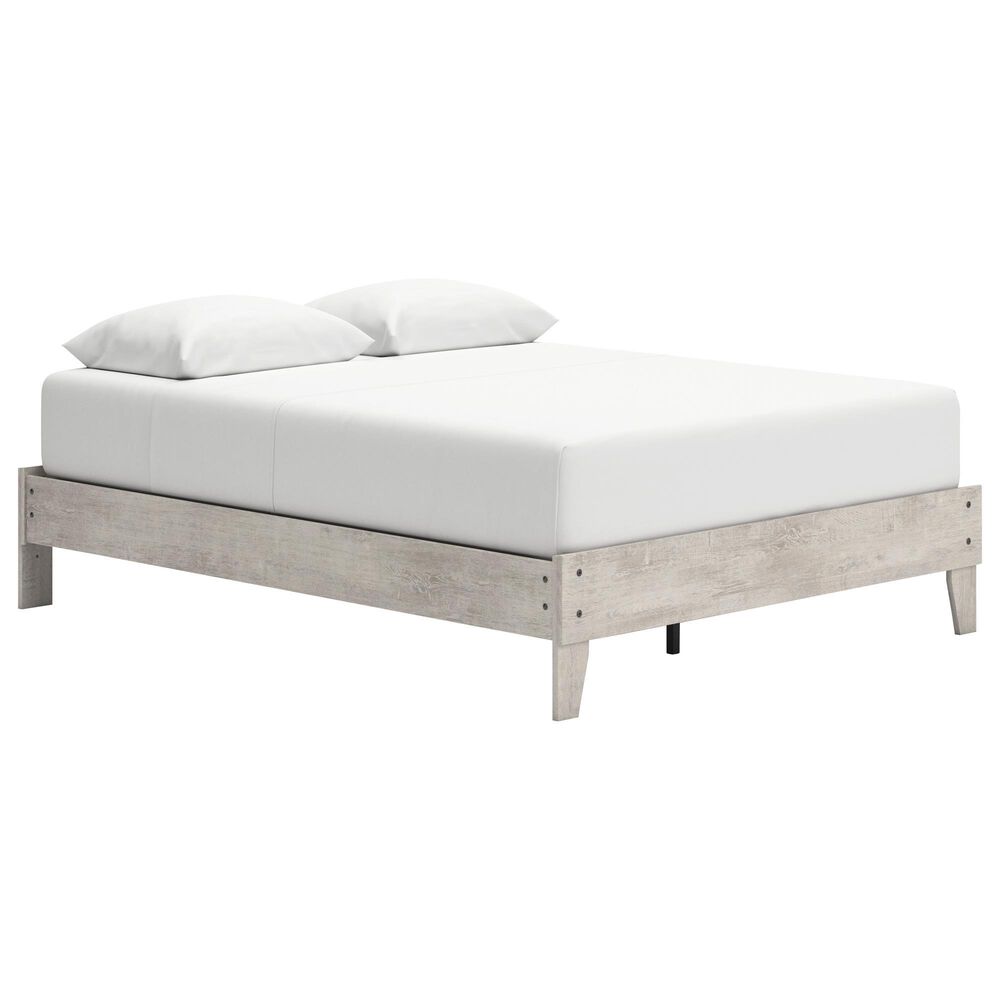 Ashley Shawburn Queen Platform Bed in Light Gray, , large