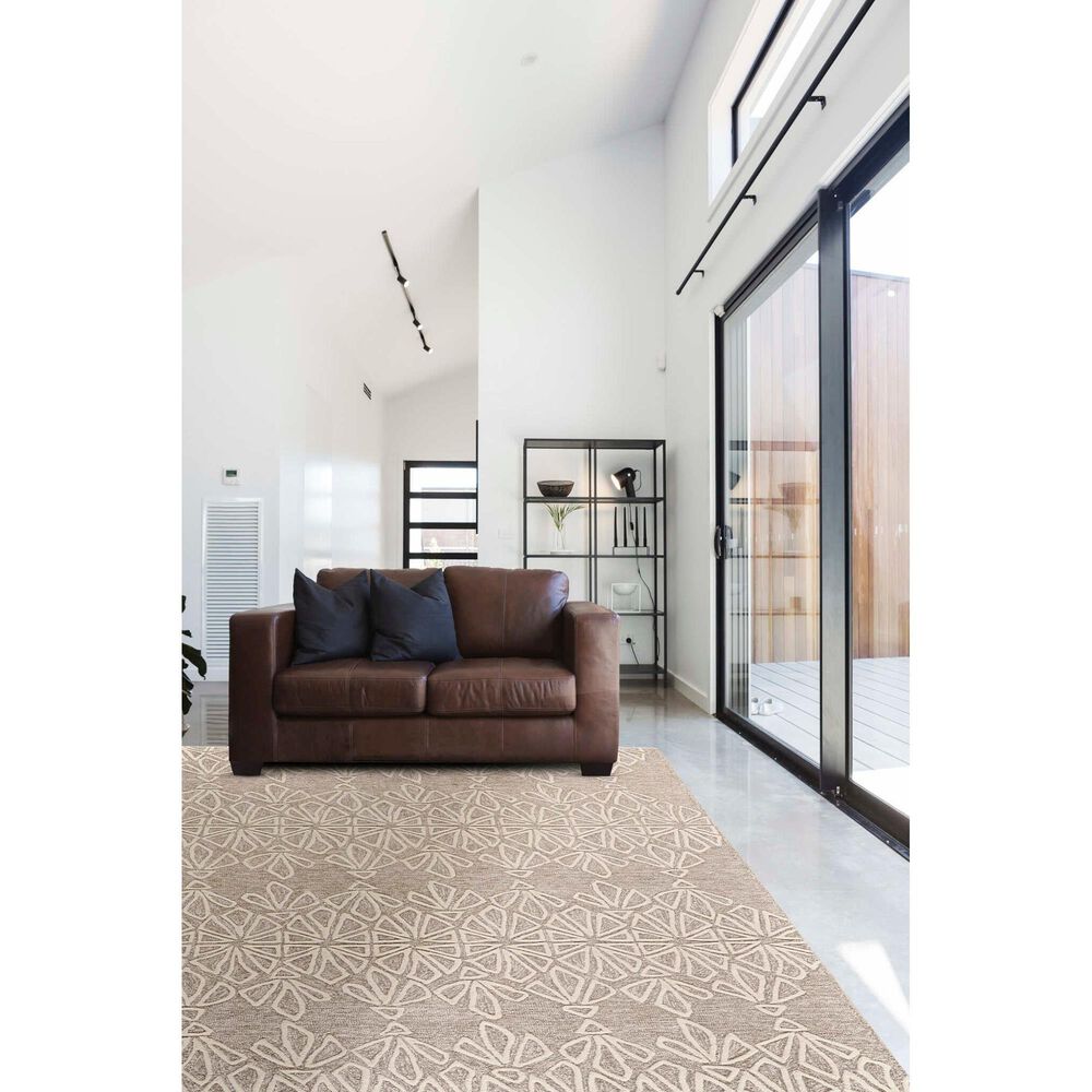 Feizy Enzo 3&#39;6&quot; x 5&#39;6&quot; Ivory and Taupe Area Rug, , large