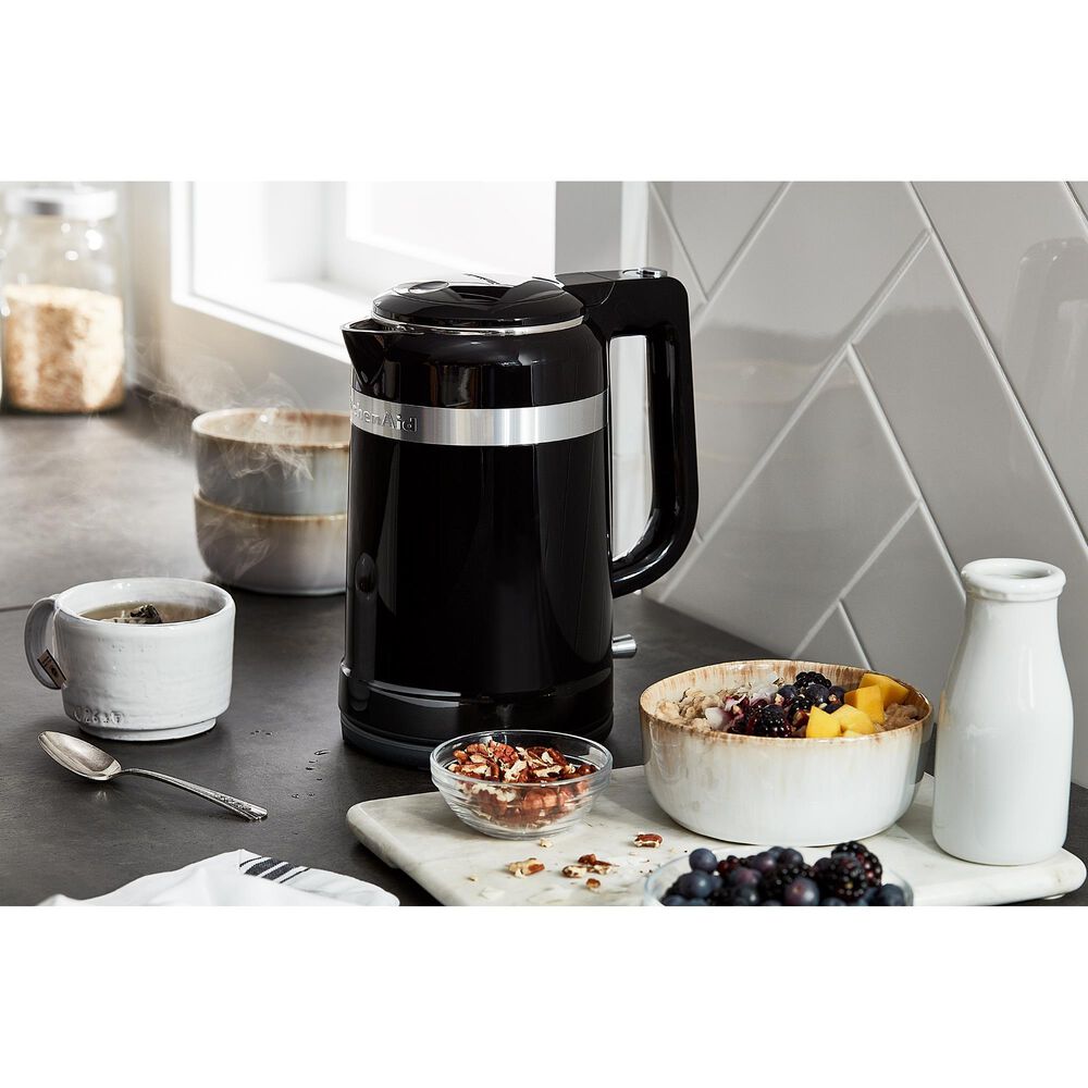 KitchenAid 1.5 Liter Electric Kettle with DualWall Insulation in Onyx