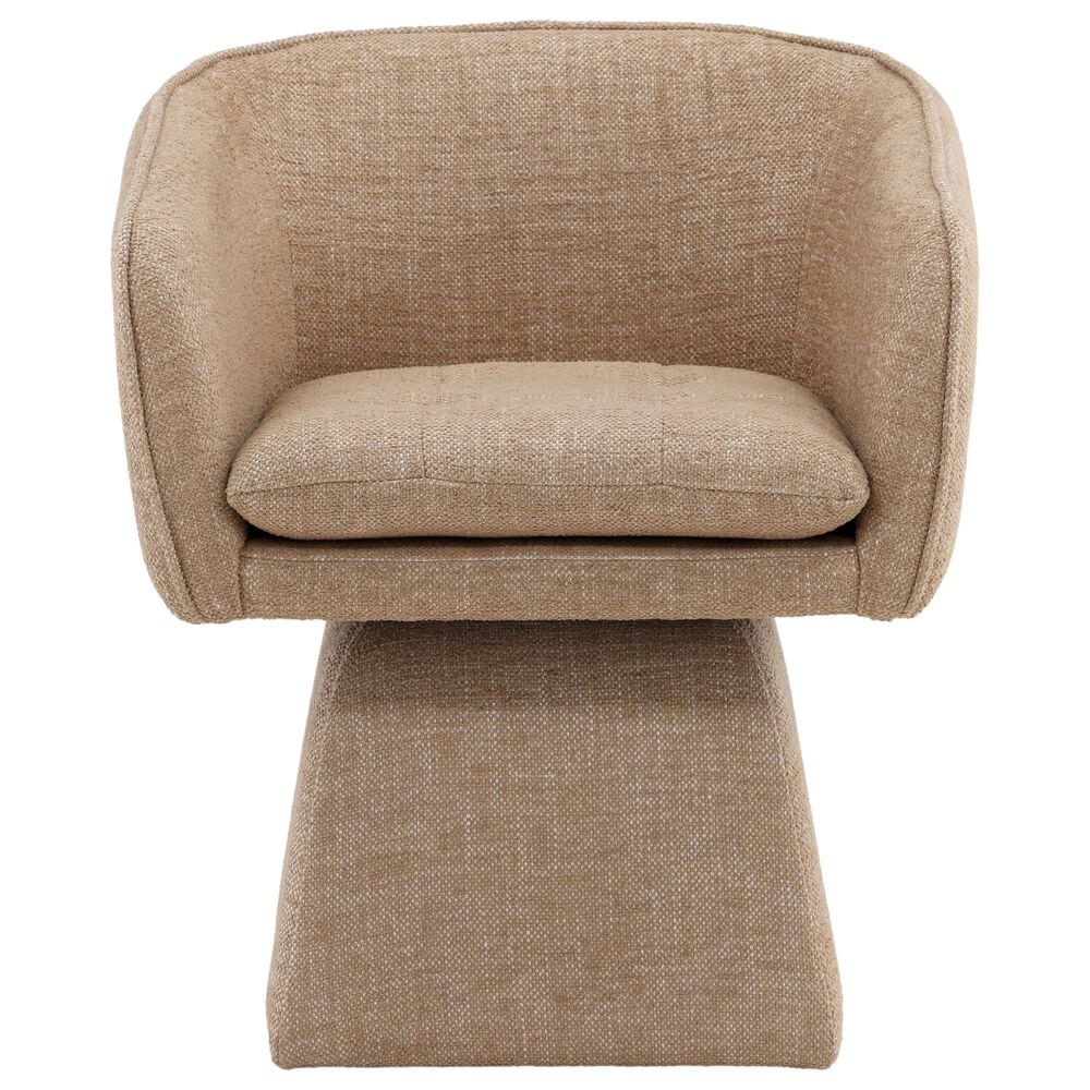 Blue Sun Designs Jonie Dining Swivel Arm Chair in Camel, , large