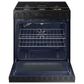 Samsung Bespoke Bespoke 6.0 Cu. Ft. Smart Slide-In Gas Range with Non-stick Griddle and 18K BTU Brass Burner in Matte Black Steel, , large
