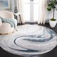 Safavieh Orchard 6"7" Round Grey and Blue Area Rug, , large