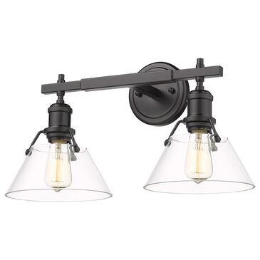 Golden Lighting Orwell 2-Light Bath Vanity in Matte Black, , large